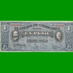 BILLETE DE MEXICO, CHIHUAHUA $1,00 PICK S530b, AÑO 1915, ESTADO EXCELENTE+.-