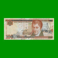 BILLETE DE HONDURAS 100 LEMPIRAS, PICK 77h, AÑO 2008 ESTADO SIN CIRCULAR.-