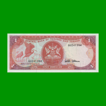 BILLETE DE TRINIDAD Y TOBAGO 1 DOLAR PICK 36d AÑO 1985 ESTADO SIN CIRCULAR.-