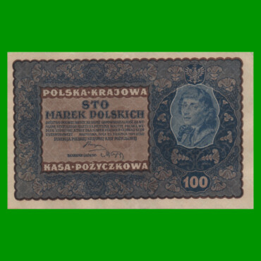BILLETE DE POLONIA 100 MAREK, PICK 27, AÑO 1919, ESTADO EXCELENTE.-