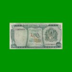 BILLETE DE MALTA 1 LIRA, PICK 31e, AÑO 1967, ESTADO MUY BUENO- .-