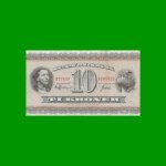 BILLETE DE DINAMARCA 10 KRONER, PICK 44, ESTADO MUY BUENO+.-
