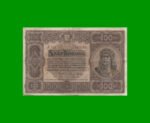 BILLETE DE HUNGRIA 100 KORONA, PICK 63, AÑO 1920 ESTADO BUENO.-