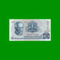 BILLETE DE NORUEGA 10 KRONER, PICK 36c, AÑO 1979 ESTADO SIN CIRCULAR.-