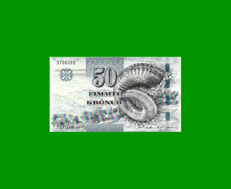 BILLETE DE ISLAS FEROE 50 KRONUR, PICK 29, AÑO 2011 ESTADO SIN CIRCULAR.-