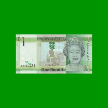 BILLETE DE JERSEY 1 LIBRA, PICK 32a, AÑO 2010 ESTADO SIN CIRCULAR.-