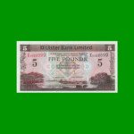 BILLETE DE IRLANDA DEL NORTE 5 LIBRAS, PICK 340b, AÑO 2013 ESTADO SIN CIRCULAR.-