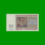 BILLETE DE BELGICA 20 FRANCOS, PICK 132b AÑO 1956 ESTADO MUY BUENO- .-