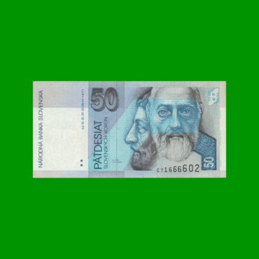 BILLETE DE ESLOVAQUIA 50 KORUN, PICK 21c, AÑO 1999 ESTADO EXCELENTE.-