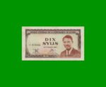 BILLETE DE GUINEA 10 SYLIS, PICK 16, AÑO 1971 ESTADO SIN CIRCULAR.-