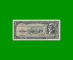 BILLETE DE CUBA $5,00 PICK 91a, AÑO 1958, ESTADO MUY BUENO+.-