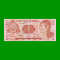 BILLETE DE HONDURAS 1 LEMPIRA, PICK 96, AÑO 2012 ESTADO SIN CIRCULAR.-