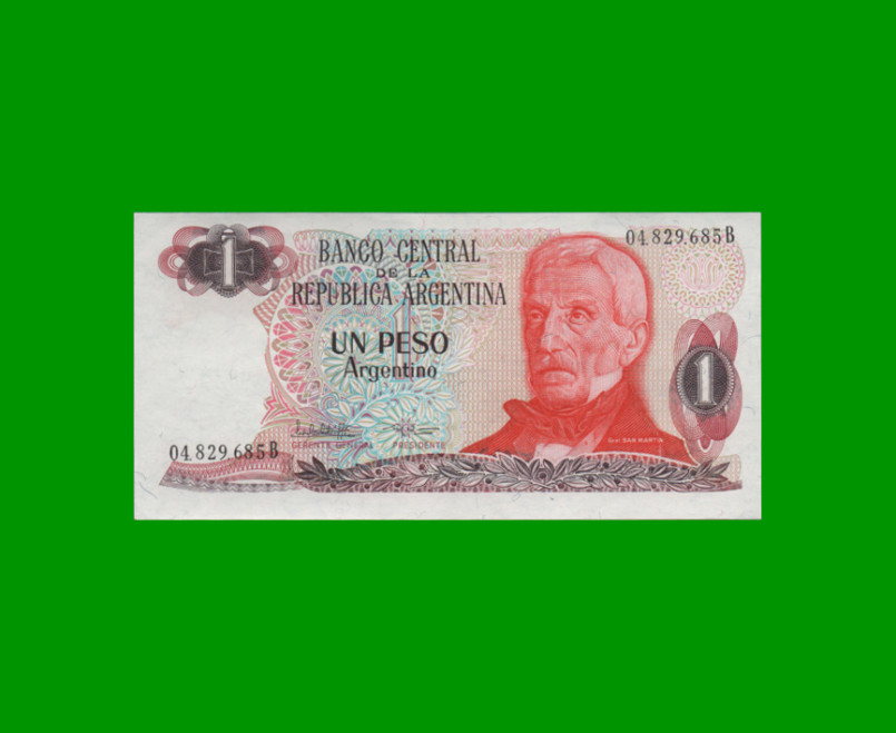 PESOS ARGENTINOS $1,00, BOT 2605, AÑO 1984, ESTADO EXCELENTE.-