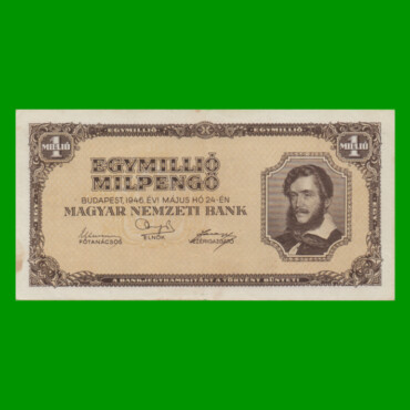 BILLETE DE HUNGRIA 1.000.000 MILPENGO, PICK 128 AÑO 1946 ESTADO MUY BUENO+ .-