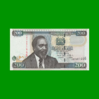 BILLETE DE KENYA 200 SHILINGI,  PICK 49e, AÑO 2010 ESTADO SIN CIRCULAR.-