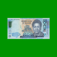BILLETE DE MALAWI 200 KWACHA, PICK 60c, AÑO 2016 ESTADO SIN CIRCULAR.-