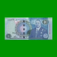 BILLETE DE TONGA 10 PA`ANGA, PICK 46, AÑO (2015) ESTADO SIN CIRCULAR.-