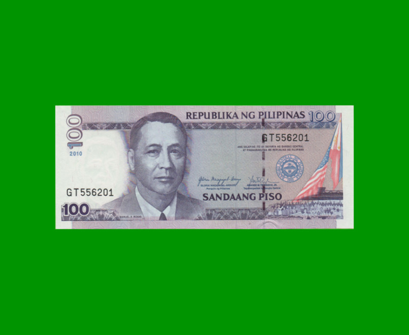 BILLETE DE FILIPINAS 100 PISO, PICK 194b, ESTADO SIN CIRCULAR.-