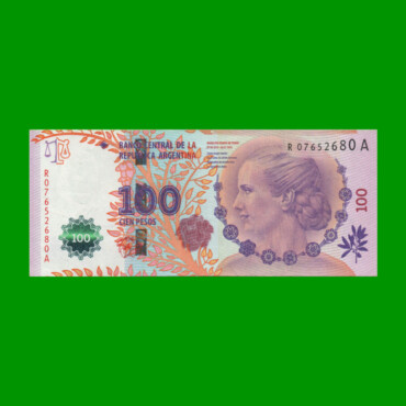 REPOSICION BILLETE CONVERTIBLE TERCER DISEÑO $ 100,00, BOT 4321, ESTADO EXCELENTE.-