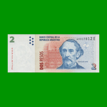 PESOS CONVERTIBLES 2do DISEÑO $ 2,00, BOT 3217, AÑO 2004, ESTADO SIN CIRCULAR.-