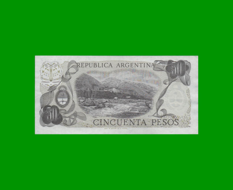 PESOS LEY 18.188 $50,00, BOT 2379b, AÑO 1977, ESTADO EXCELENTE+ .- - Imagen 2