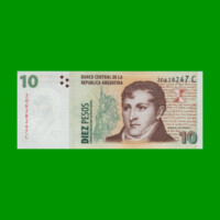 PESOS CONVERTIBLES 2do DISEÑO $10,00, BOT 3405, AÑO 2000, ESTADO EXCELENTE+.-