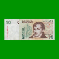 PESOS CONVERTIBLES 2do DISEÑO $10,00, BOT 3407, AÑO 2000, ESTADO EXCELENTE- .-