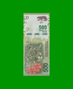 PESOS 3er DISEÑO $500,00, BOT 5809, AÑO 2018, ESTADO SIN CIRCULAR.-