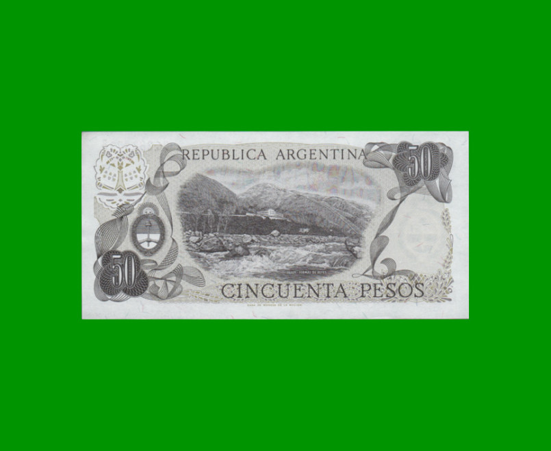 PESOS LEY 18.188 $50,00, BOT 2380, AÑO 1978, ESTADO SIN CIRCULAR.- - Imagen 2