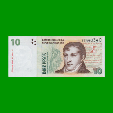 PESOS CONVERTIBLES 2do DISEÑO $10,00, BOT 3409, AÑO 2001, ESTADO EXCELENTE+.-