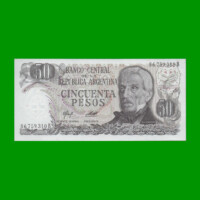 PESOS LEY 18.188 $50,00, BOT 2380a, AÑO 1978, ESTADO SIN CIRCULAR.-