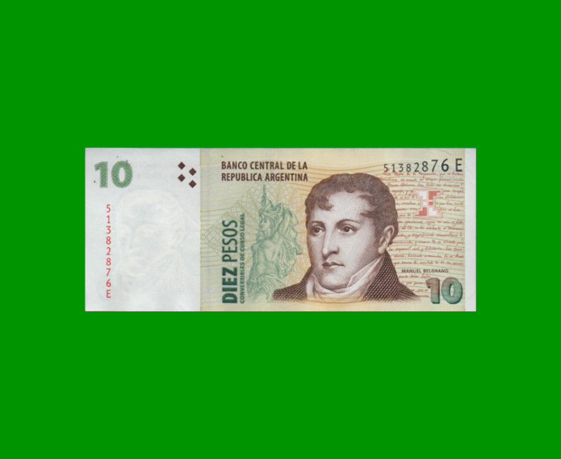 PESOS CONVERTIBLES 2do DISEÑO $10,00, BOT 3413, AÑO 2002, ESTADO EXCELENTE.-