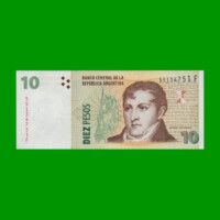 PESOS CONVERTIBLES 2do DISEÑO $10,00, BOT 3417, AÑO 2003, ESTADO SIN CIRCULAR.-