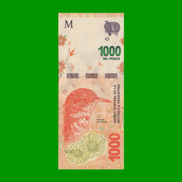 PESOS 3er DISEÑO $1.000,00, BOT 6001, AÑO 2017, SRIE A, ESTADO SIN CIRCULAR.-