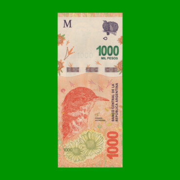 PESOS 3er DISEÑO $1.000,00, BOT 6004, AÑO 2018, SERIE B, ESTADO SIN CIRCULAR.-