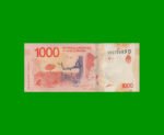 PESOS 3er DISEÑO $1.000,00, BOT 6008, AÑO 2019, SERIE D, ESTADO EXCELENTE.- - Imagen 2