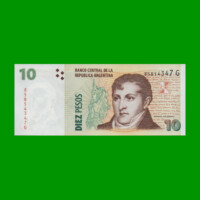 PESOS CONVERTIBLES 2do DISEÑO $10,00, BOT 3424, AÑO 2006, ESTADO SIN CIRCULAR.-