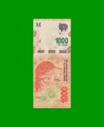PESOS 3er DISEÑO $1.000,00, BOT 6008, AÑO 2019, SERIE D, ESTADO EXCELENTE.-
