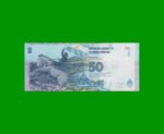 PESOS 3er DISEÑO $50,00, BOT 4202, AÑO 2015, ESTADO SIN CIRCULAR.- - Imagen 2