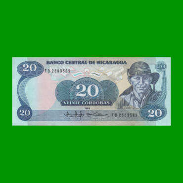BILLETE DE NICARAGUA 20 CORDOBAS, PICK 152, ESTADO SIN CIRCULAR.-
