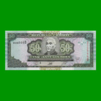 BILLETE DE HAITI 50 GOURDES, PICK 267b, AÑO 2003 ESTADO SIN CIRCULAR.-
