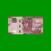 BILLETE DE KENYA 50 SHILINGI,  PICK 52, AÑO 2019 ESTADO SIN CIRCULAR.-
