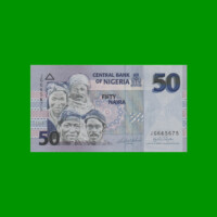 BILLETE DE NIGERIA 50 NAIRA, PICK 35c AÑO 2008 ESTADO SIN CIRCULAR.-