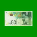 BILLETE DE ISRAEL 50 LIROT, PICK 66b, AÑO 2014, ESTADO SIN CIRCULAR.-