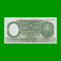 MONEDA NACIONAL $50,00, BOT 2004, AÑO 1961, ESTADO SIN CIRCULAR.-