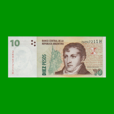 PESOS CONVERTIBLES 2do DISEÑO $10,00, BOT 3425, AÑO 2006, ESTADO SIN CIRCULAR.-