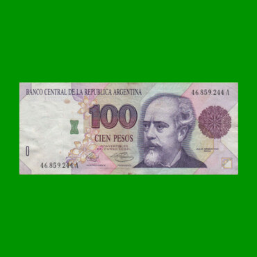 PESOS CONVERTIBLES 1er DISEÑO $100,00, BOT 3072a, AÑO 1992, ESTADO MUY BUENO+.-