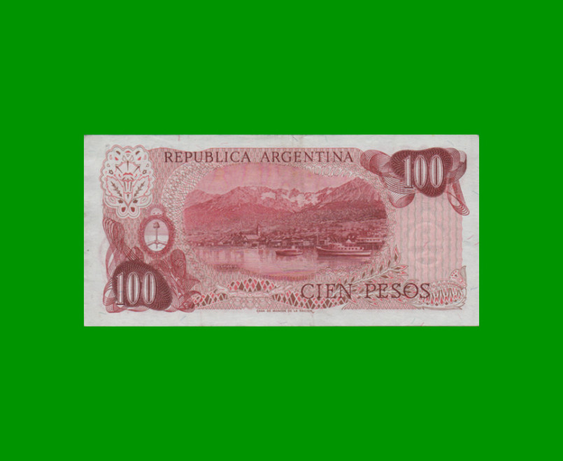 PESOS LEY 18.188 $100,00, BOT 2398, AÑO 1975, ESTADO EXCELENTE.- - Imagen 2