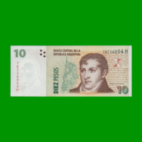 PESOS CONVERTIBLES 2do DISEÑO $10,00, BOT 3426, AÑO 2007, ESTADO SIN CIRCULAR.-