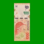 PESOS 3er DISEÑO $1.000,00, BOT 6014, AÑO 2020, SERIE G, ESTADO SIN CIRCULAR.-